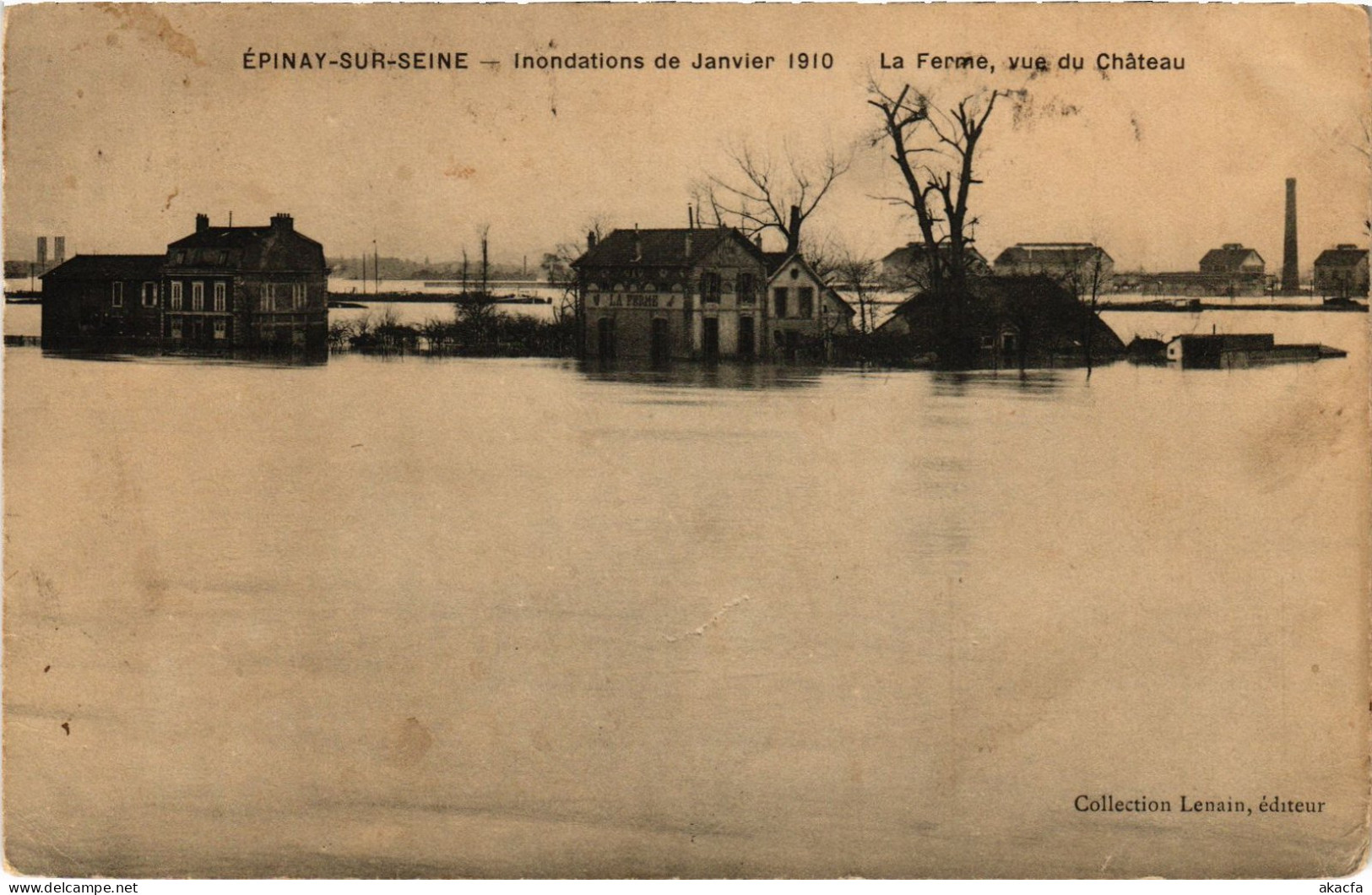 CPA Épinay-sur-Seine La Ferme Inondations (1391236) - Sonstige & Ohne Zuordnung