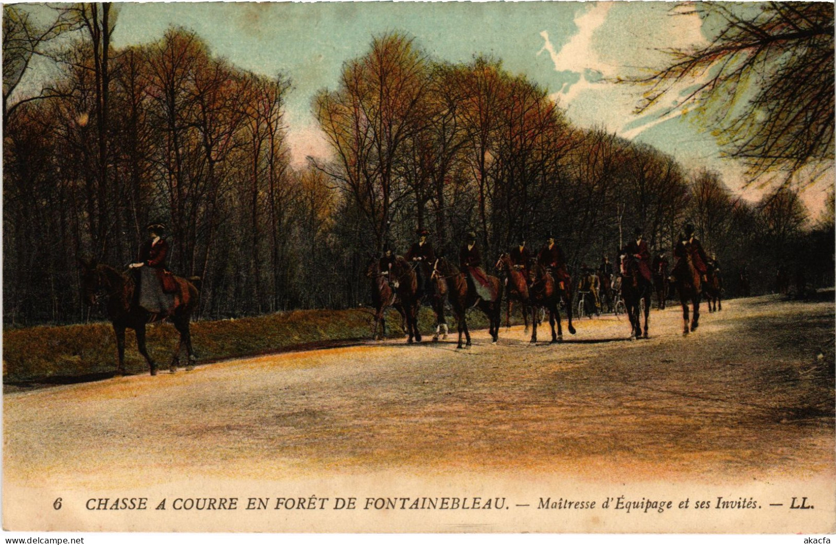 CPA Foret De Fontainebleau Chasse A Courre Equipage Hunting (1390932) - Fontainebleau