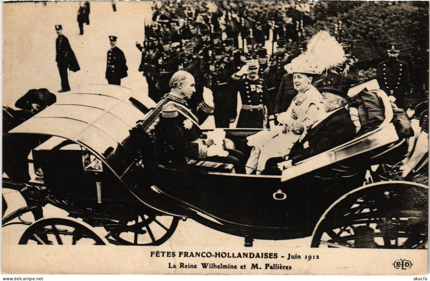 CPA Fetes Franco-Hollandaises 1912 Paris Reine Wilhelmine Royalty (1390784) - Other & Unclassified