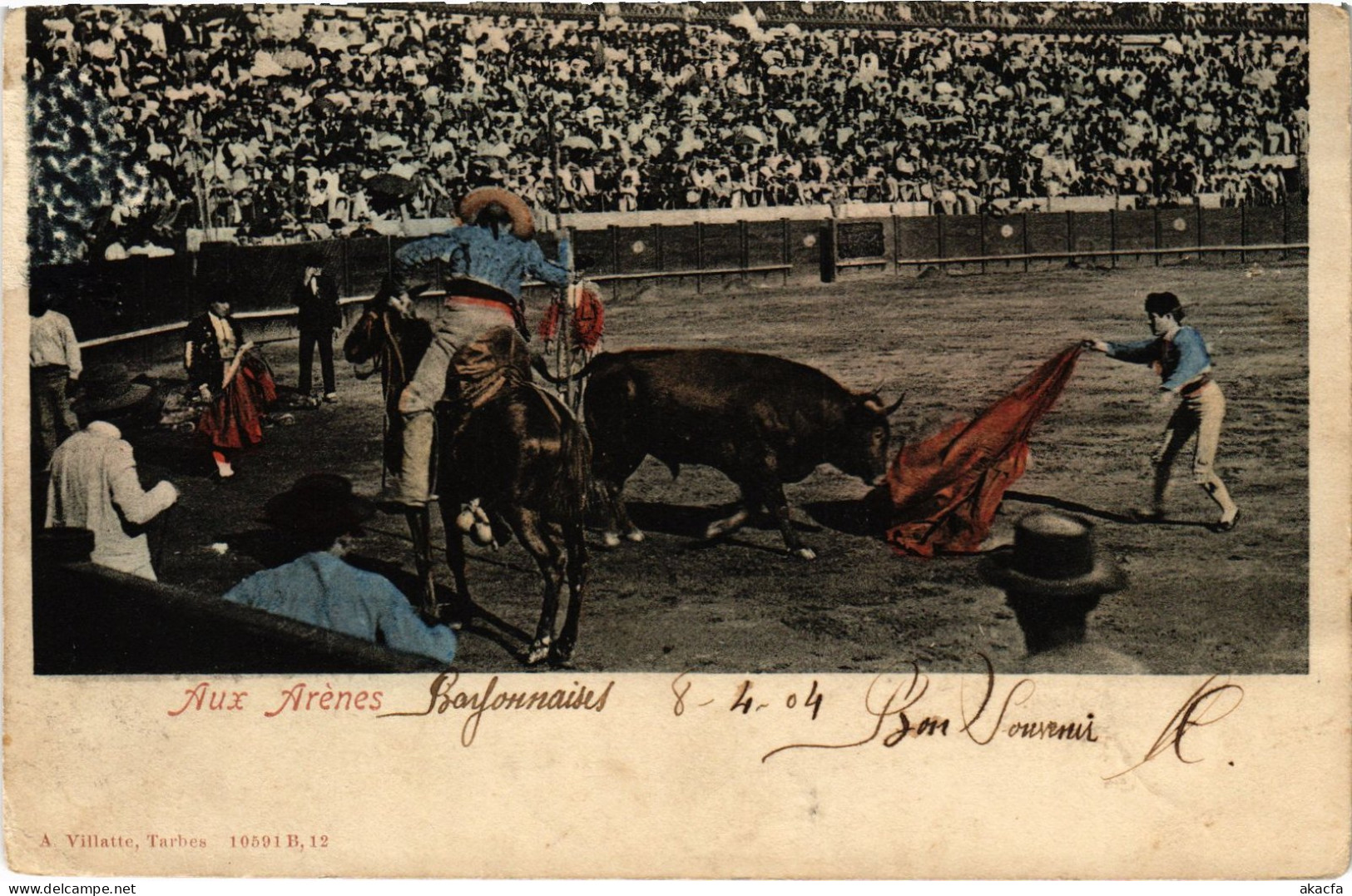 CPA Bull Fighting Bayonne Aux Arenes Folklore (1390236) - Bayonne