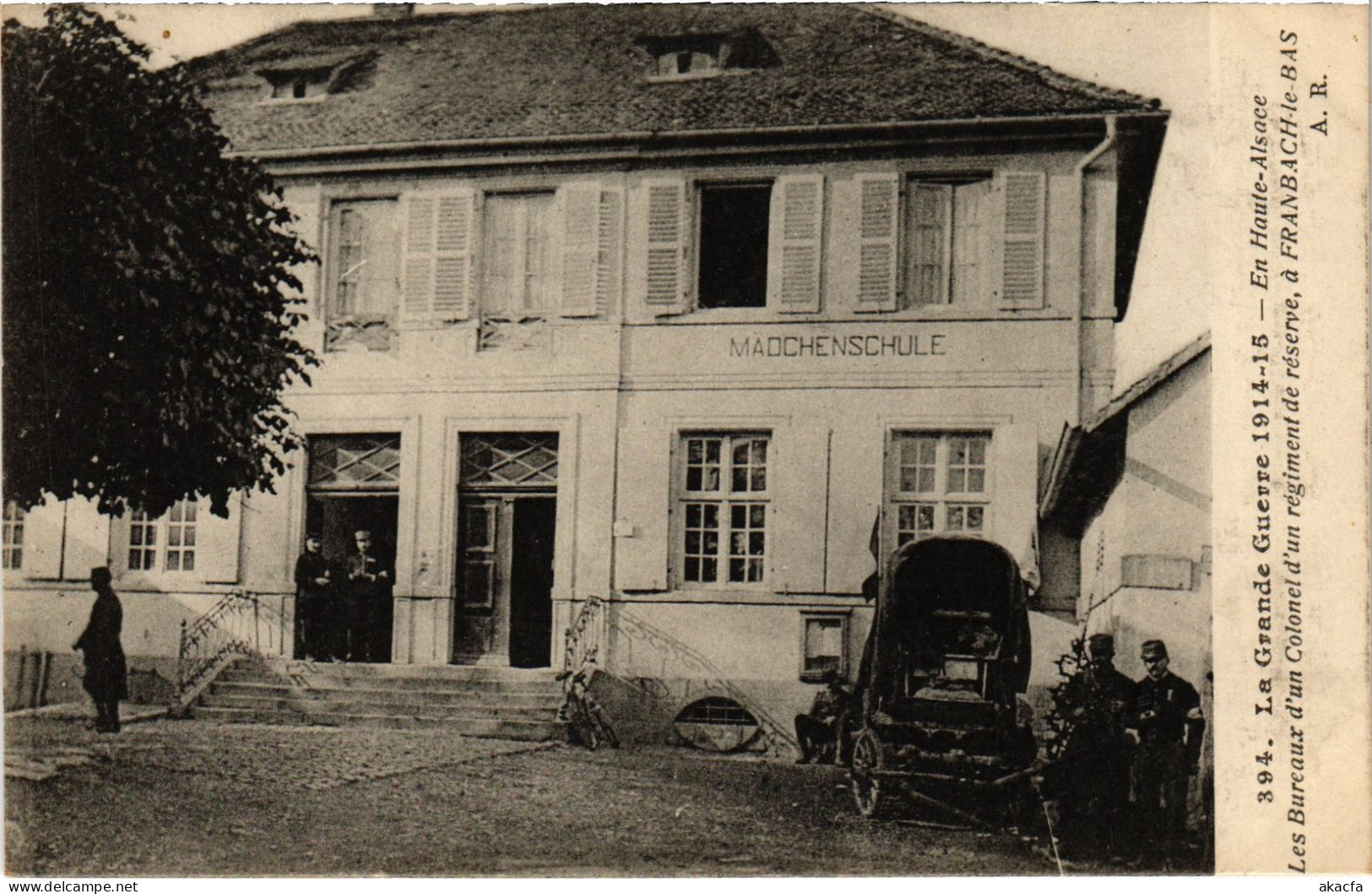 CPA Alsace Franbach-le-Bas Bureaux D'un Colonel Guerre (1390506) - Sonstige & Ohne Zuordnung