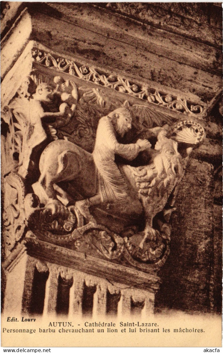 CPA Autun Cathedral Lion (1390609) - Autun