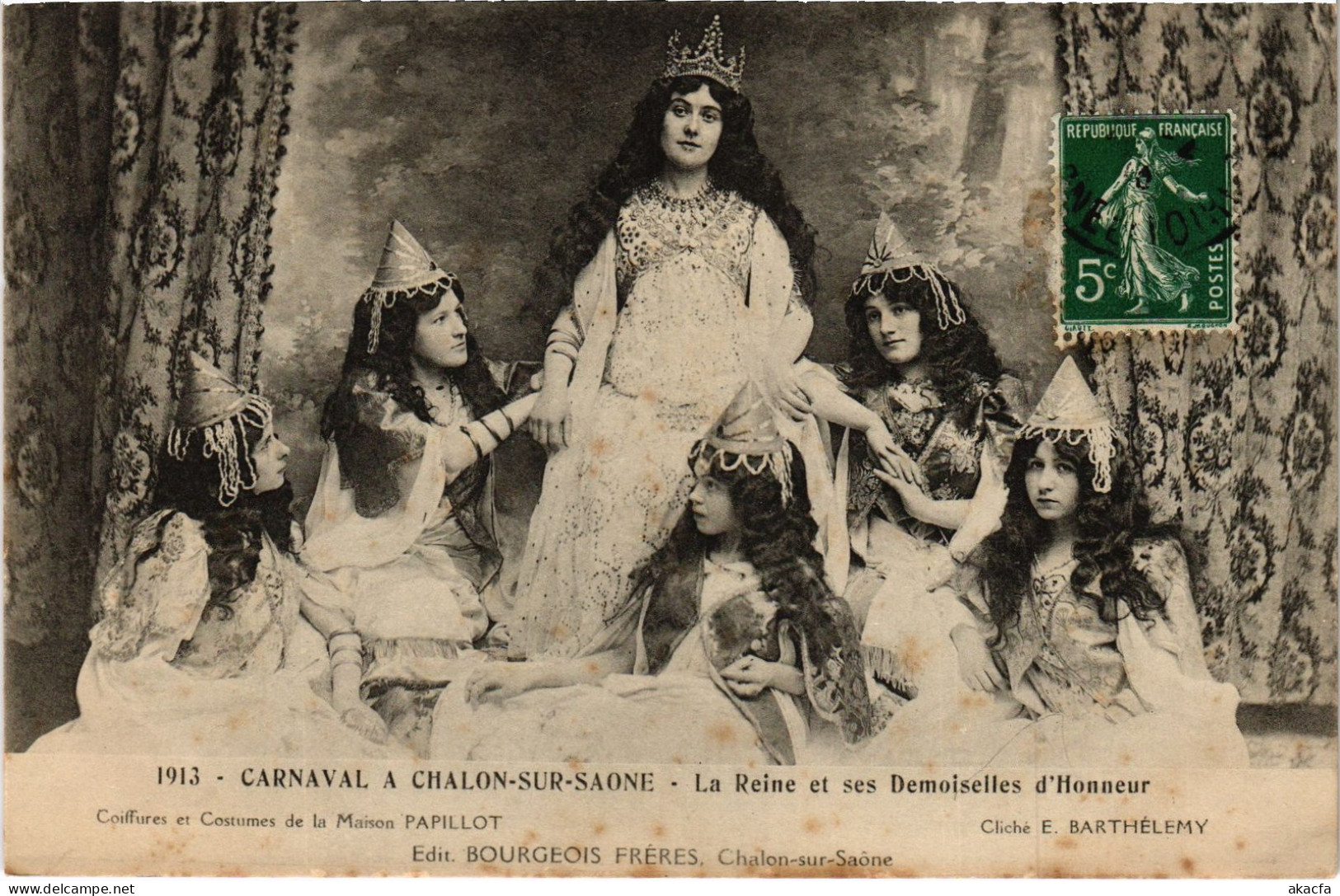 CPA Carnaval Chalon-sur-Saone La Reine Et Ses Demoiselles (1390646) - Chalon Sur Saone