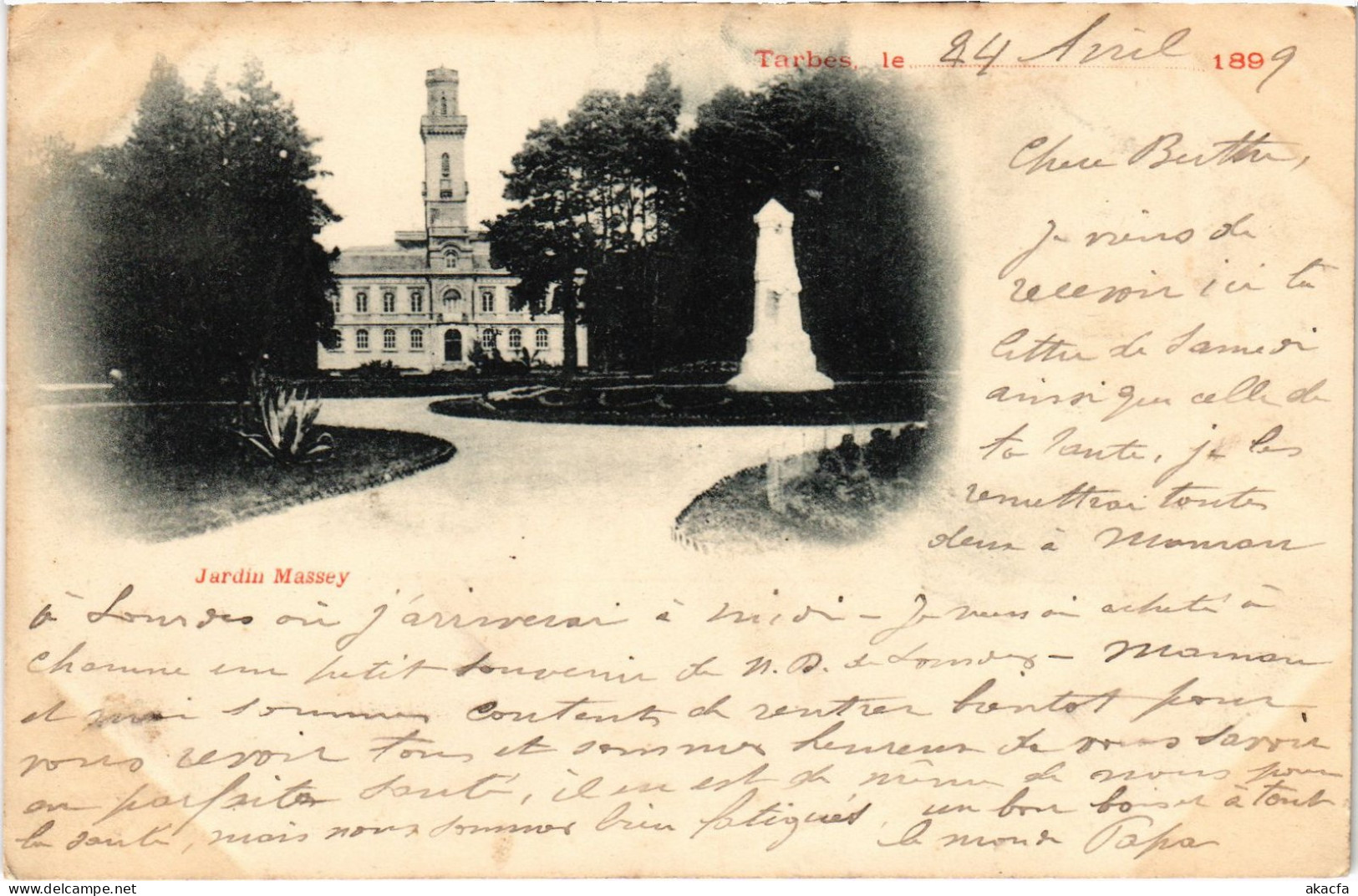 CPA Tarbes Jardin Massey 1899 (1390251) - Tarbes