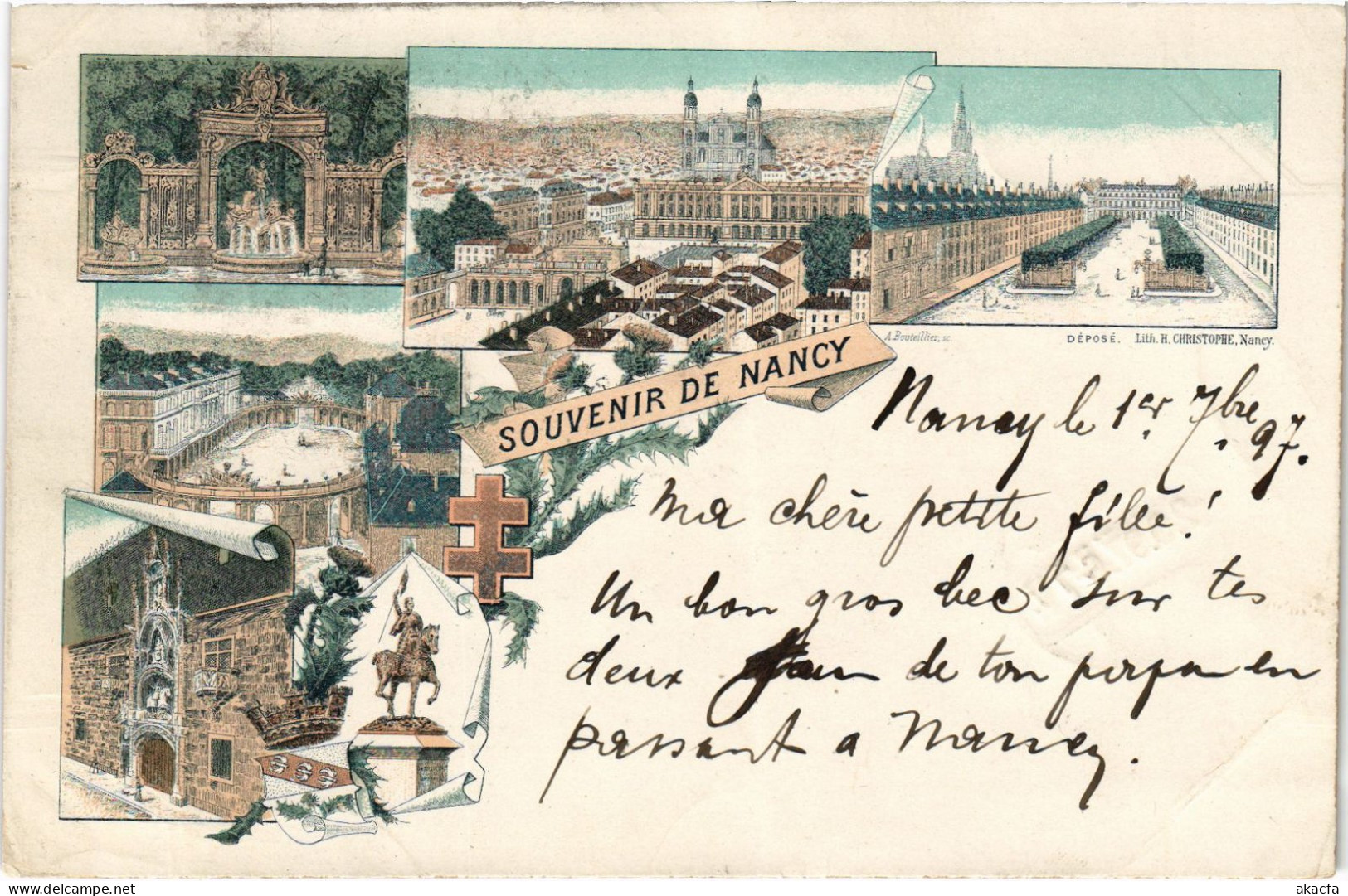 CPA Souvenir De Nancy LITHO (1279829) - Nancy