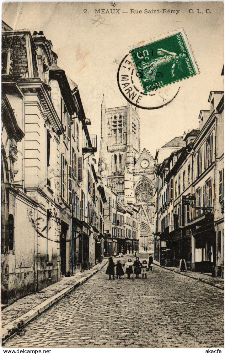 CPA Meaux Rue St-Rémy (1390885) - Meaux