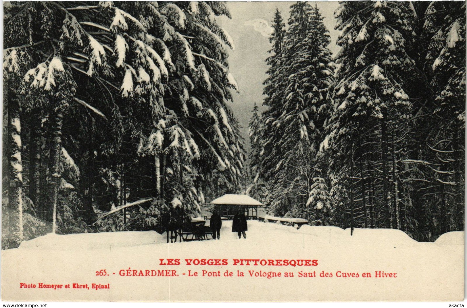 CPA Vosges Gérardmer Pont De A Vologne En Hiver Winter (1391128) - Gerardmer