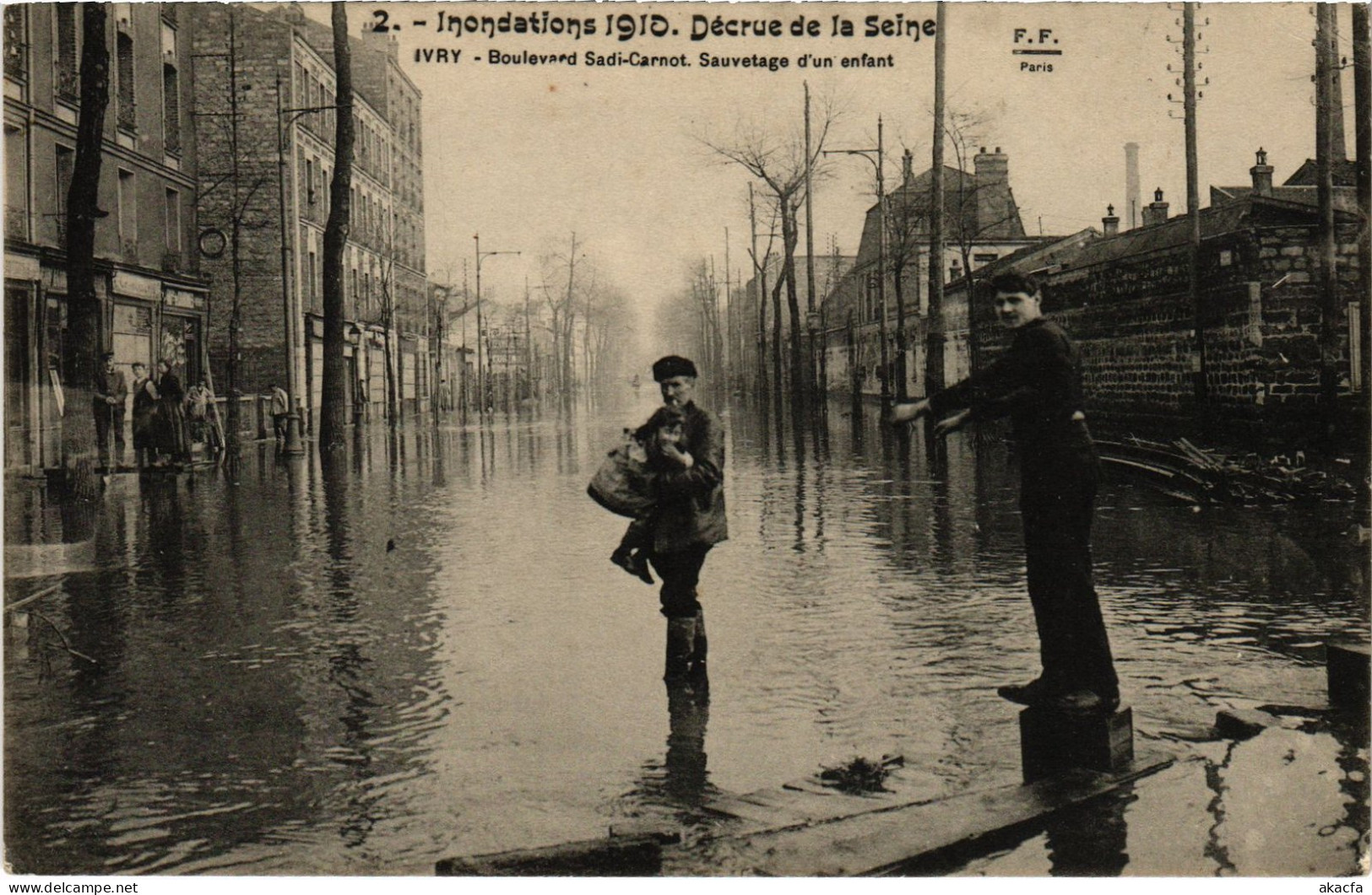 CPA Ivry Bd Sadi-Carnot Inondations (1391278) - Ivry Sur Seine