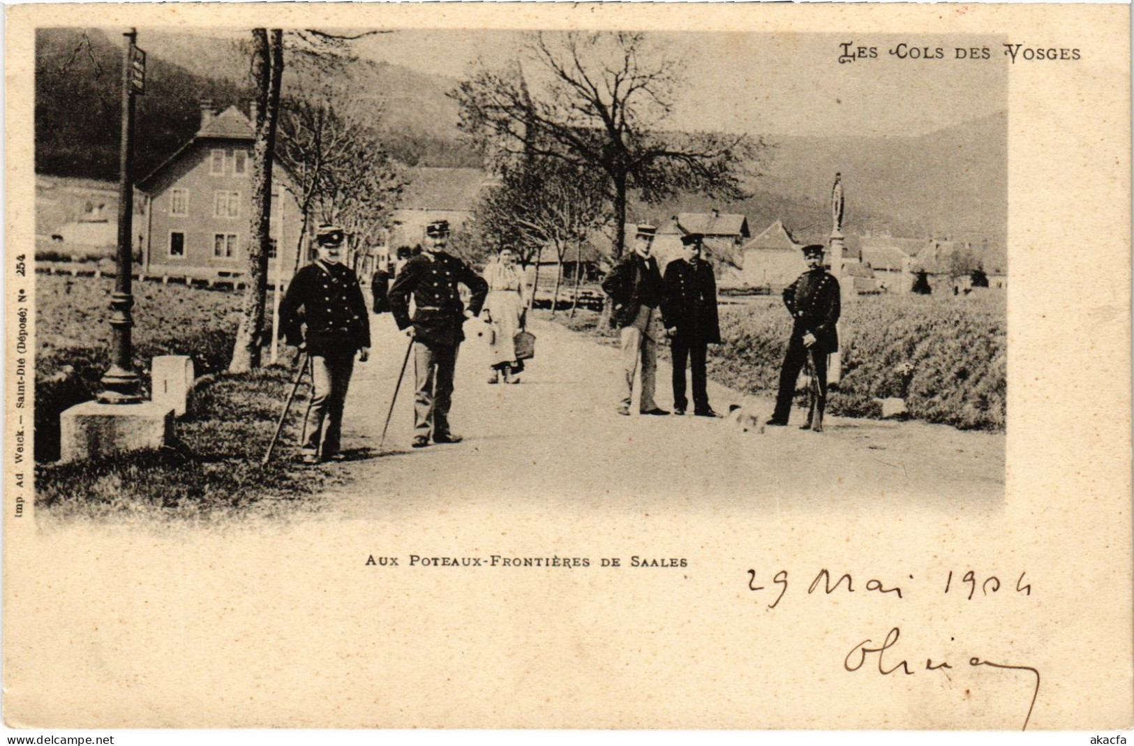 CPA Cols Des Vosges Saales Frontiere Franco-Allemand (1390428) - Altri & Non Classificati