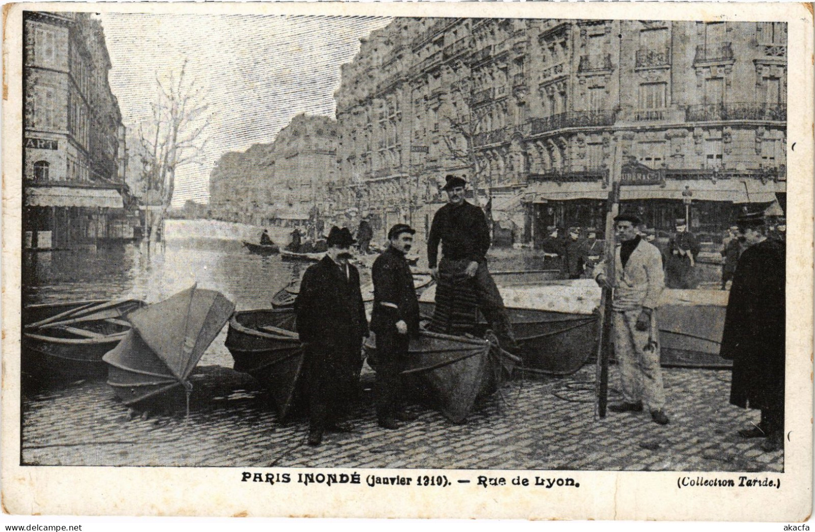 CPA Paris Rue De Lyon Inondations (1390770) - De Overstroming Van 1910