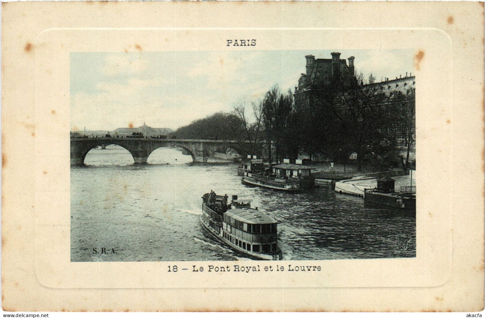 CPA Paris 1e Pont Royal Et Le Louvre (1390795) - Ponts