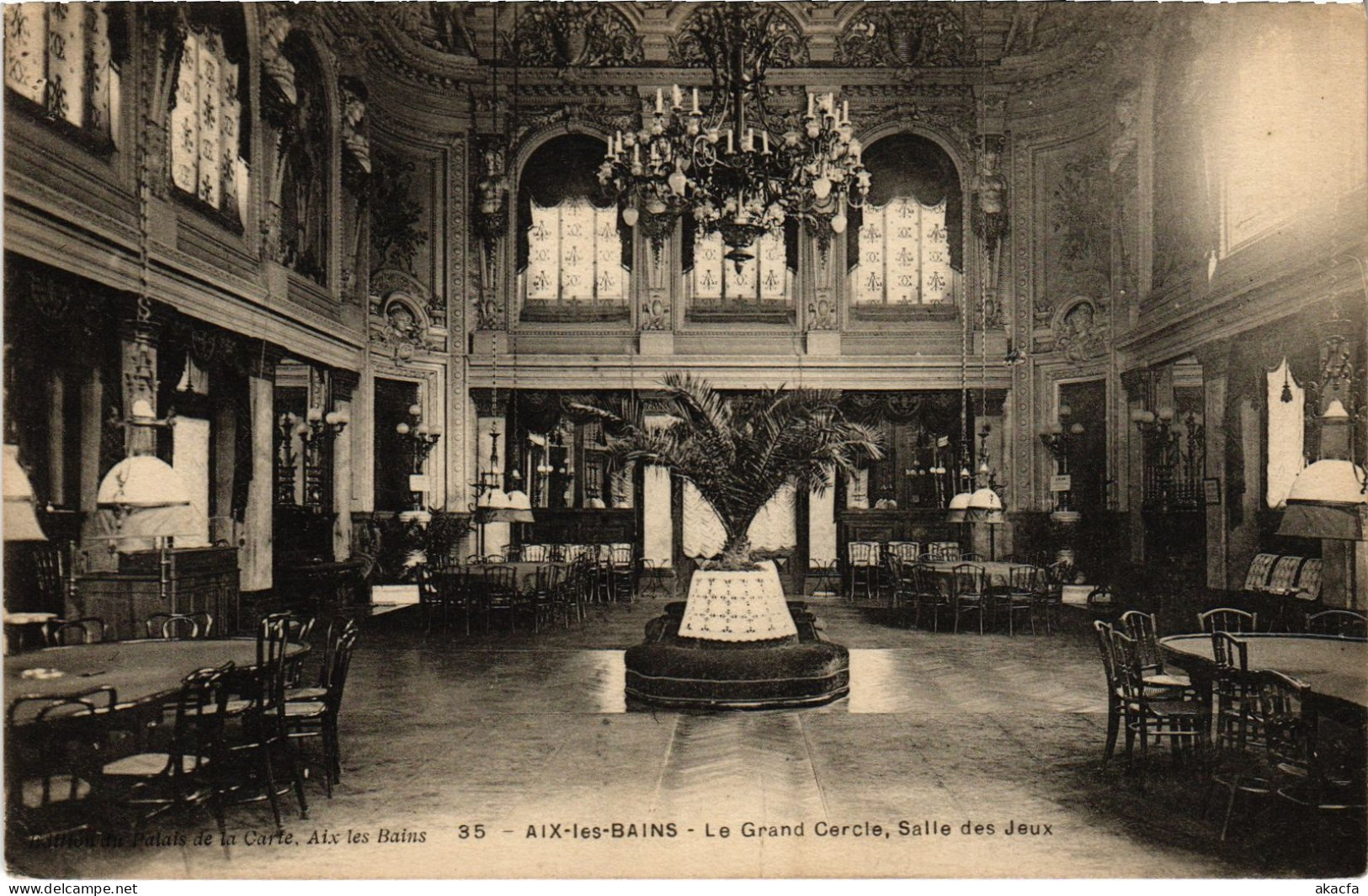 CPA Aix-les-Bains Grand Cercle Salle Des Jeux (1390938) - Aix Les Bains