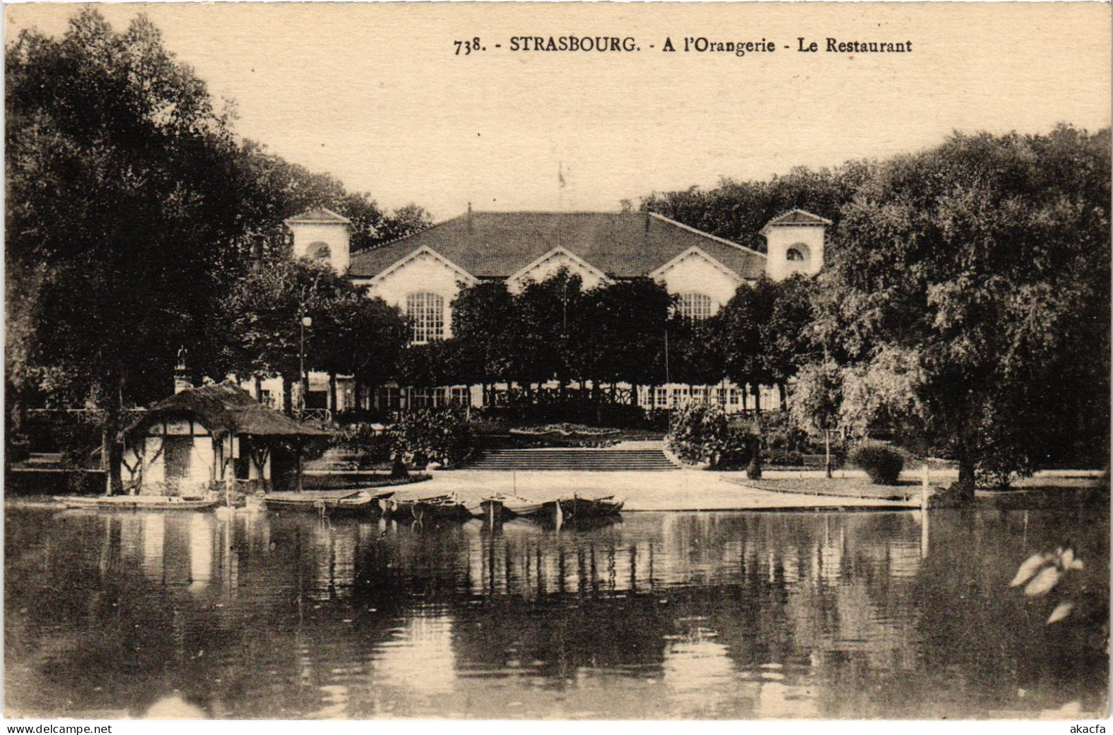 CPA Strasbourg Orangerie Le Restaurant (1390322) - Strasbourg