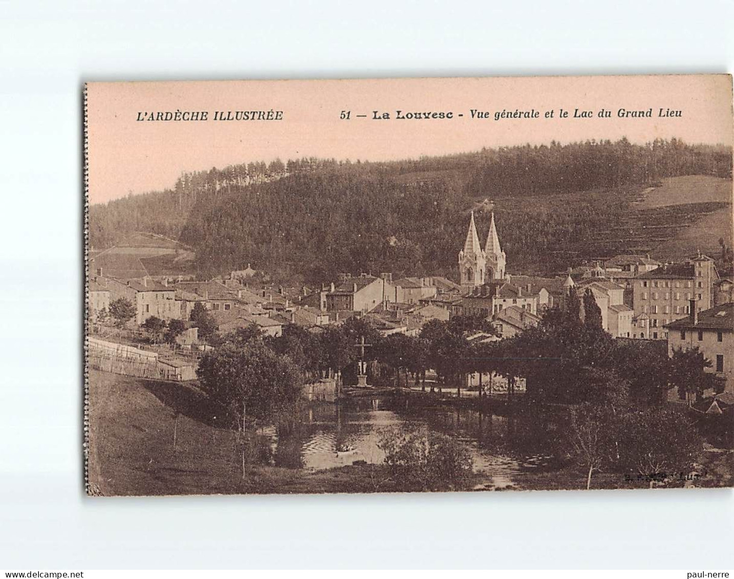 LA LOUVESC : Vue Générale Et Le Lac Du Grand Lieu - Très Bon état - La Louvesc