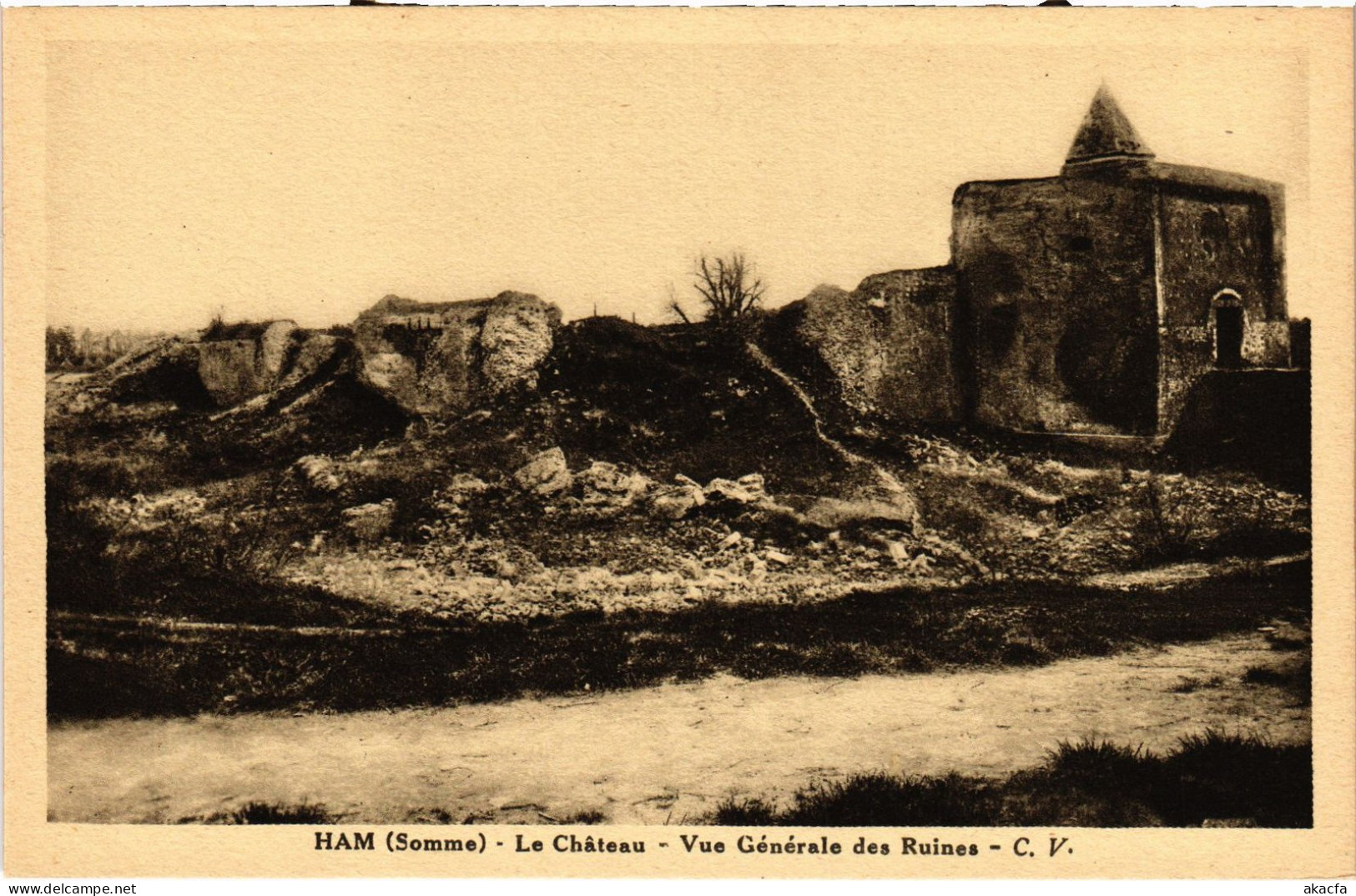 CPA Ham Le Chateau Guerre (1390990) - Ham