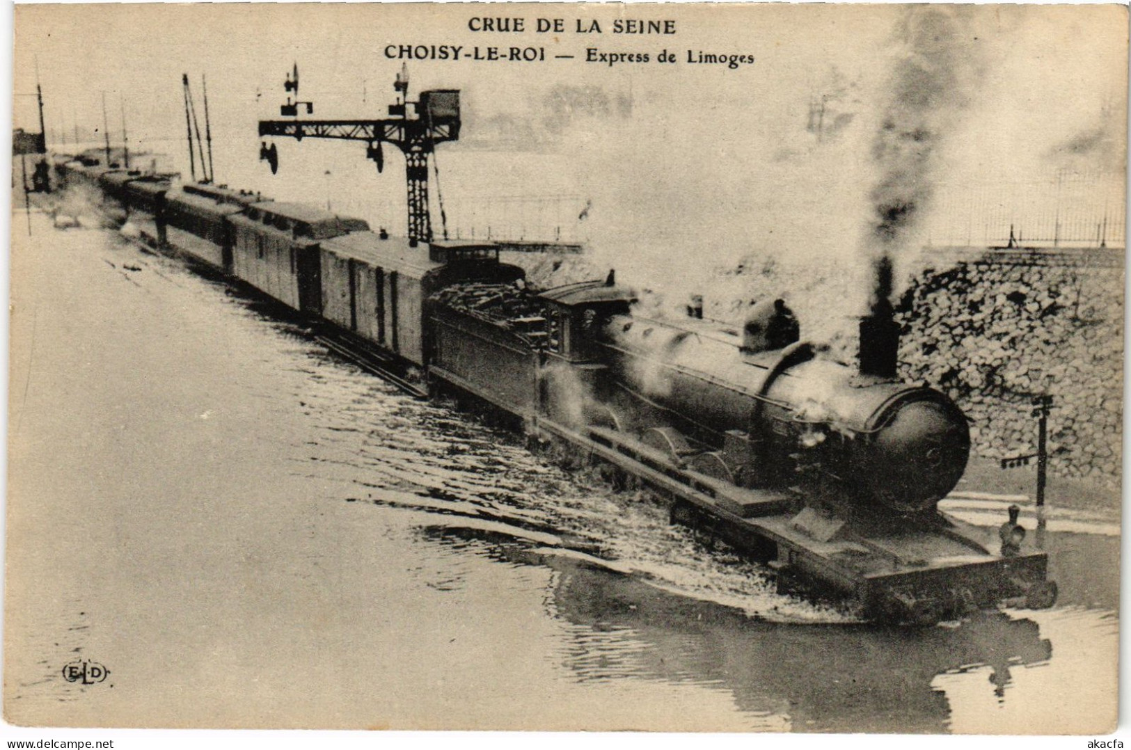 CPA Choisy-le-Roie Express De LImoges Railway Inondations (1391250) - Choisy Le Roi