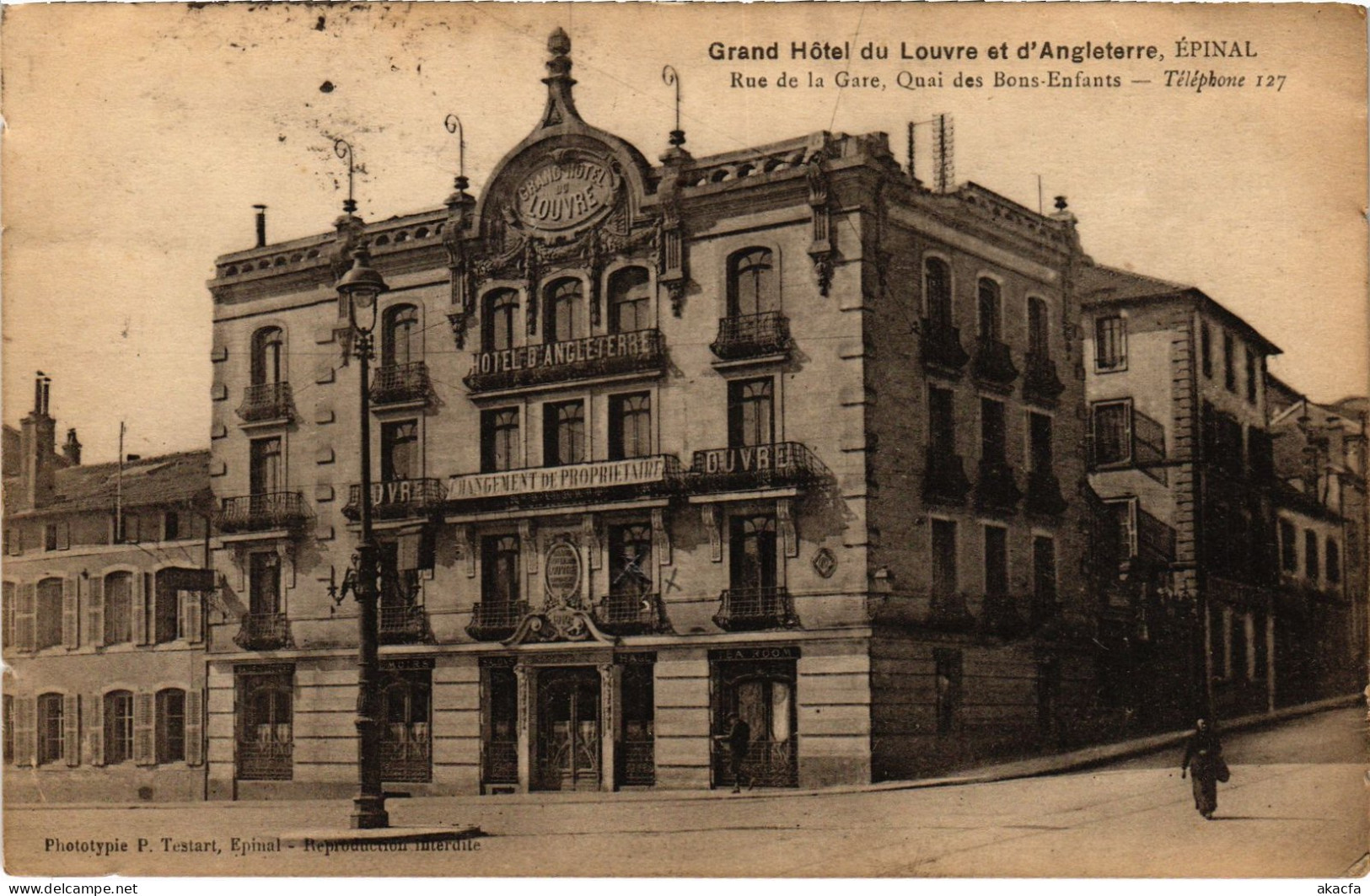 CPA Épinal Grand Hotel Du Louvre Et D'Angleterre (1391093) - Epinal