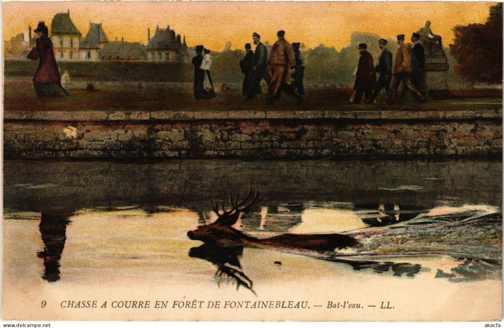 CPA Foret De Fontainebleau Chasse A Courre Bat-l'eau Hunting (1390931) - Fontainebleau