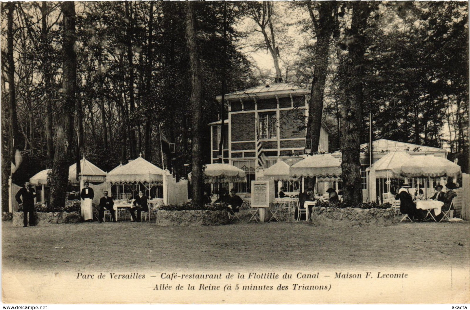 CPA Parc De Versailles Café-restaurant De La Flottille Du Canal (1390953) - Versailles