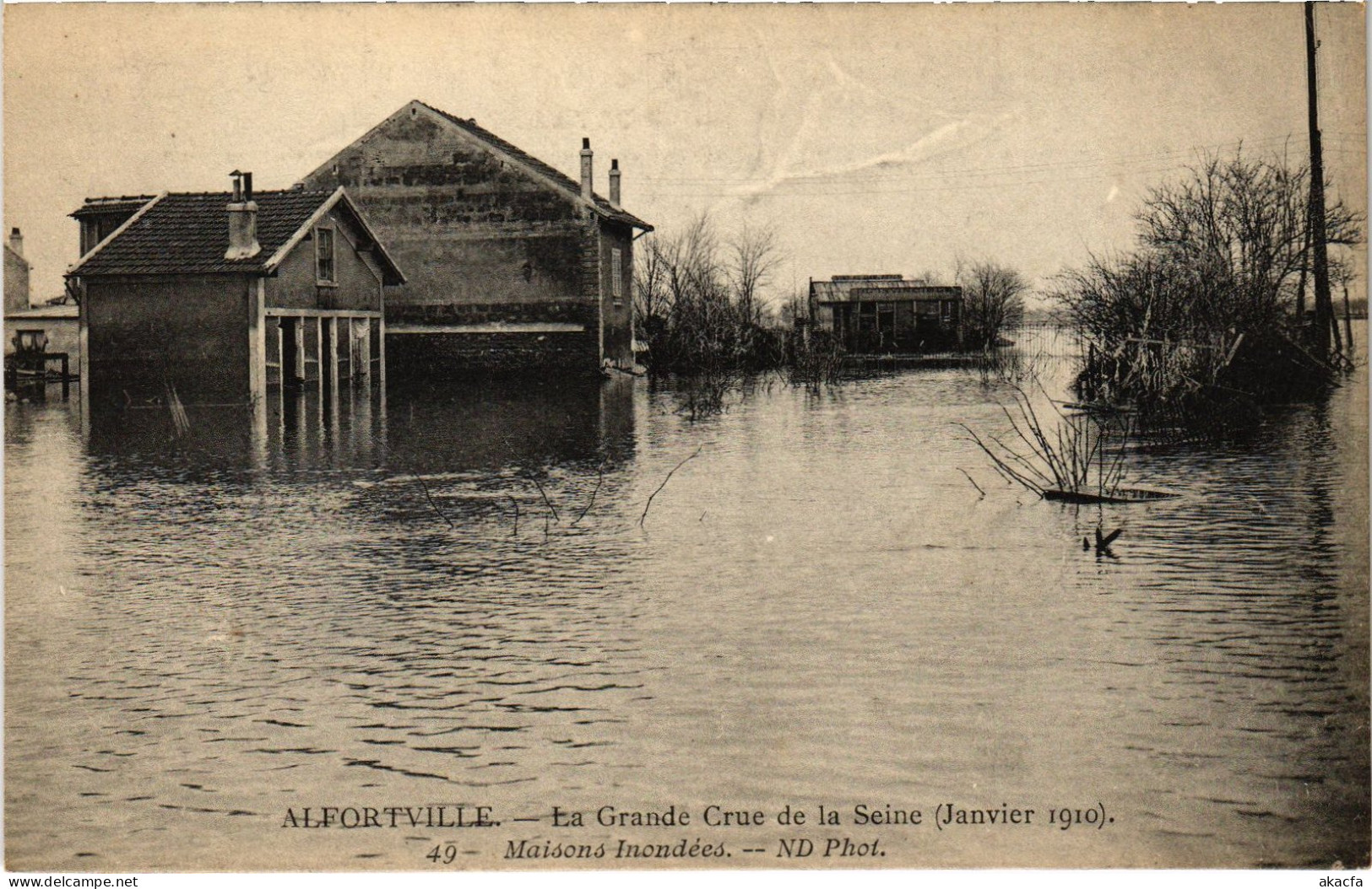 CPA Alfortville Maisons Inondations (1391252) - Alfortville