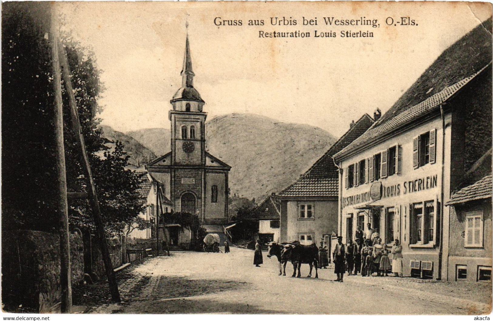 CPA Gruss Aus Urbeis Bei Wesserling Restauration Louis Stierlein (1390542) - Other & Unclassified