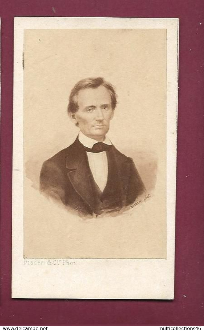 120524B - PHOTO CDV - PRESIDENT DES ETATS UNIS ABRAHAM LINCOLN PAR DISDERI - Oud (voor 1900)