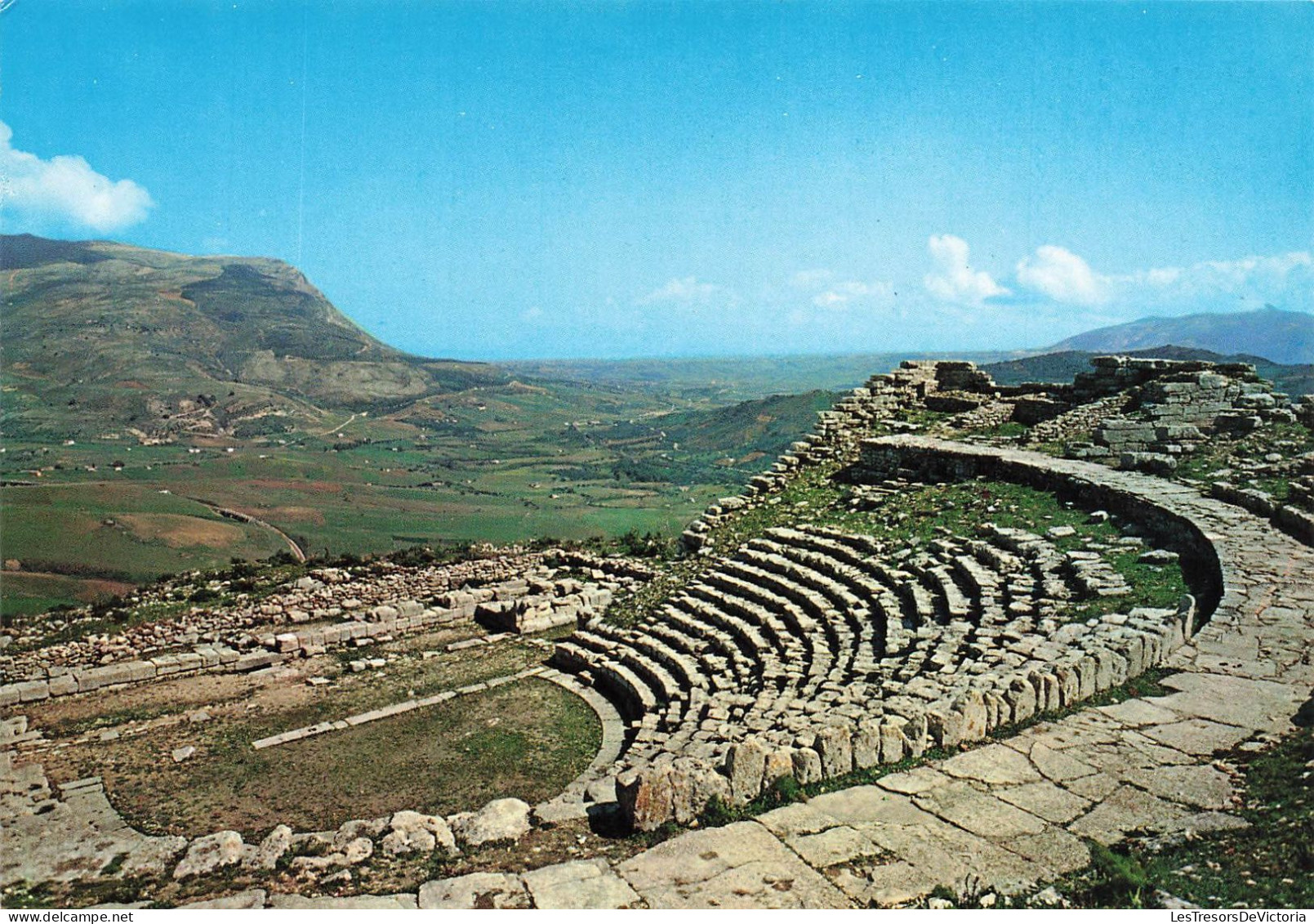 ITALIE - Segesta - Teatro Greco - Colorisé - Carte Postale - Siracusa