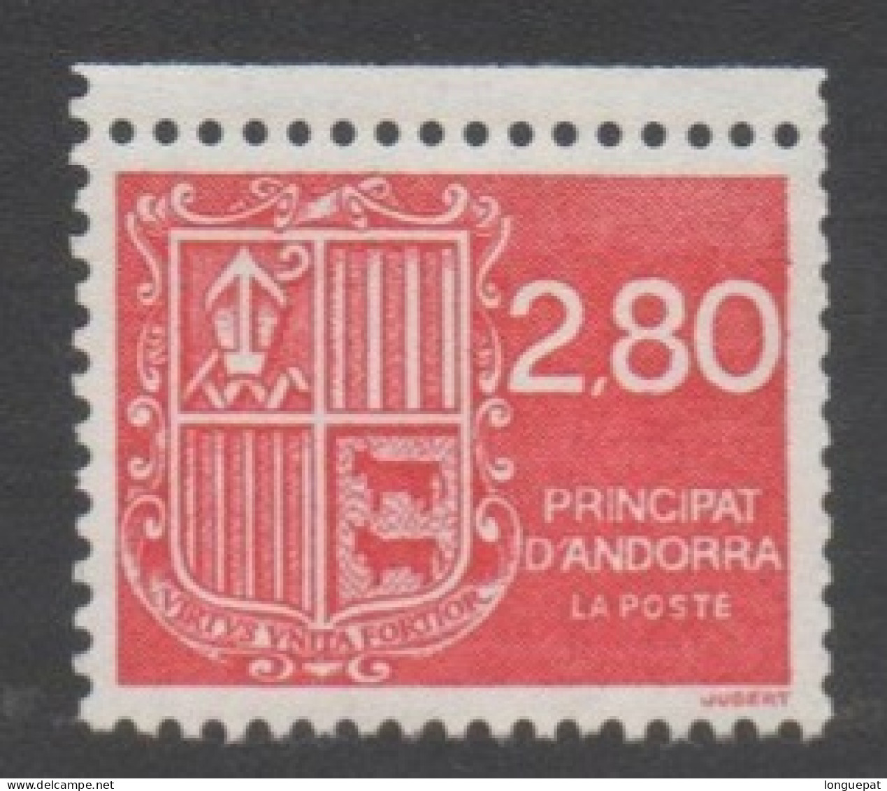 ANDORRE- Blason D'Andorre - Série Courante - Unused Stamps