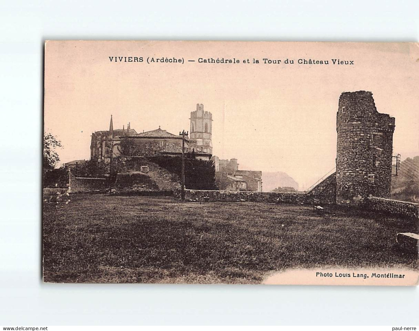 VIVIERS SUR RHONE : Cathédrale Et La Tour Du Château Vieux - Très Bon état - Viviers