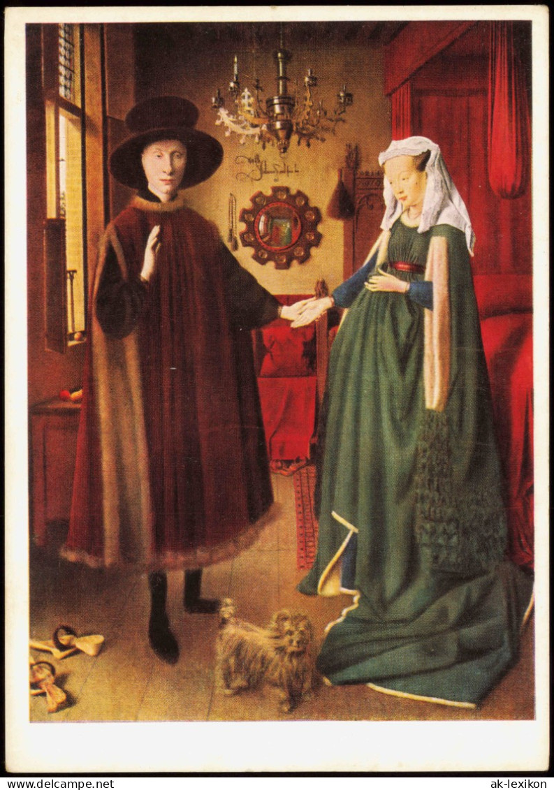 Künstlerkarte Gemälde JAN VAN EYCK Die Verlobung Des Arnolfini (1434) 1967 - Peintures & Tableaux