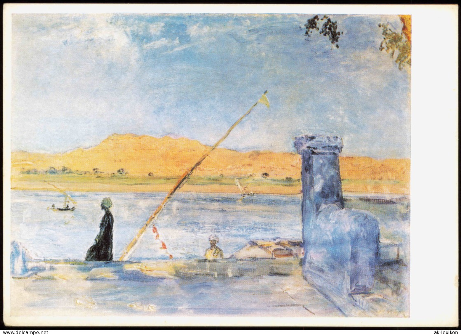Ansichtskarte  Künstlerkarte MAX SLEVOGT (1868-1932) Morgen Bei Luxor 1968 - Paintings