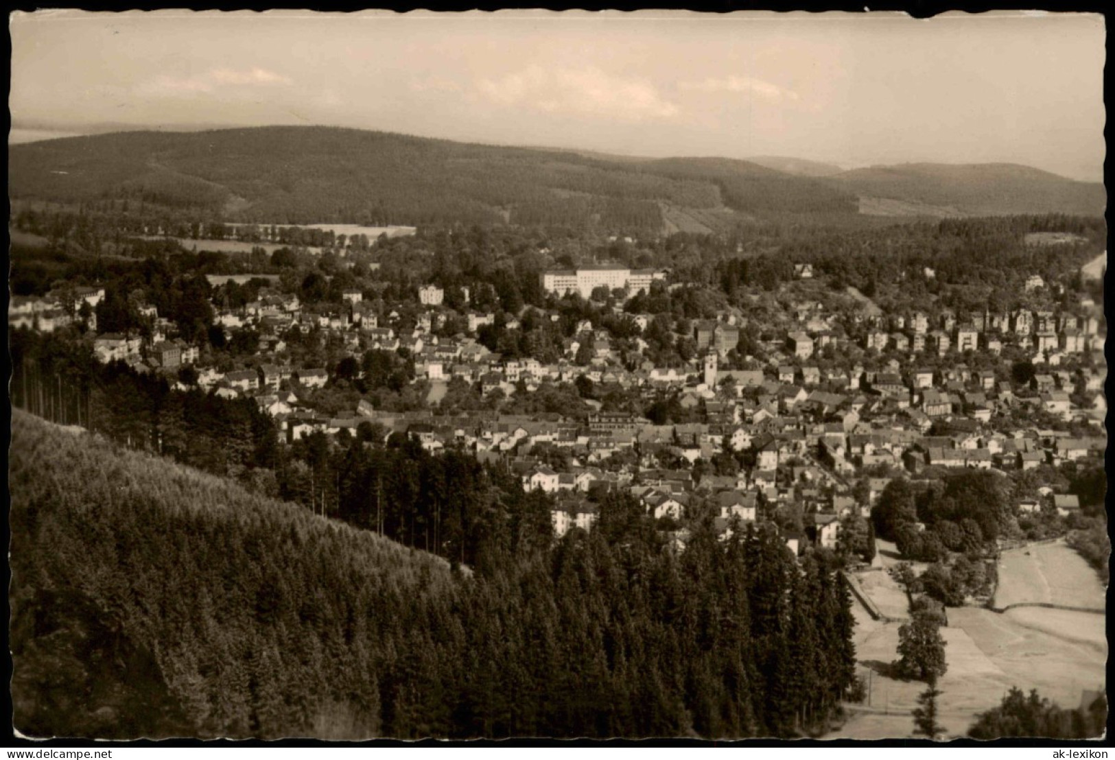 Ansichtskarte Friedrichroda Panorama-Ansicht Adolphblick Zur DDR-Zeit 1960 - Friedrichroda