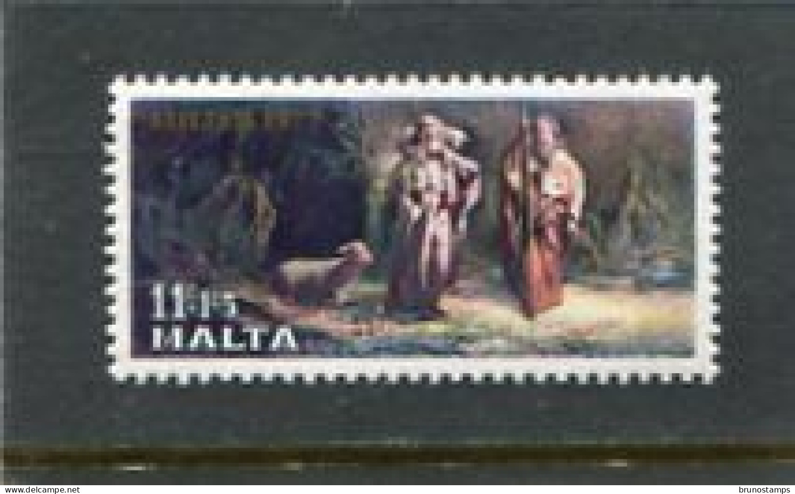 MALTA - 1977  11c+1.5c  CHRISTMAS   MINT NH - Malta