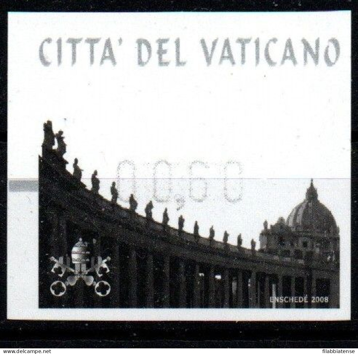 2008 - Vaticano 18 Colonnato Di San Pietro - Automatici Frama  ++++++++++ - Nuovi