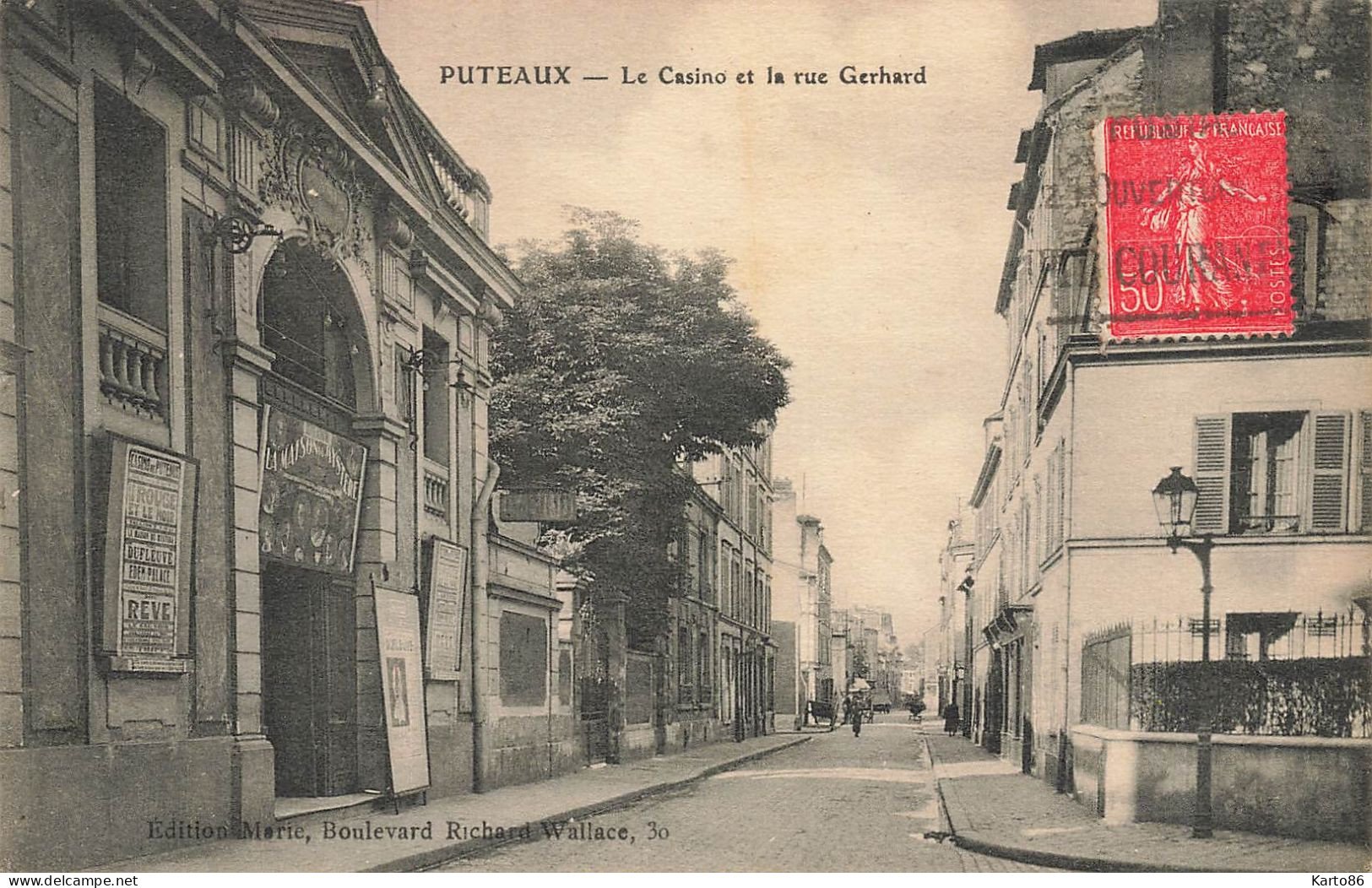 Puteaux * Le Casino Et La Rue Gerhard * Kursaal - Puteaux