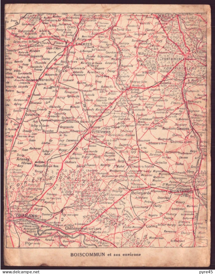 Publicitaire " Houy " Bijouterie, Boiscommun, Au Verso Plan De Boiscommun Et Ses Environs - Petit Format : 1961-70