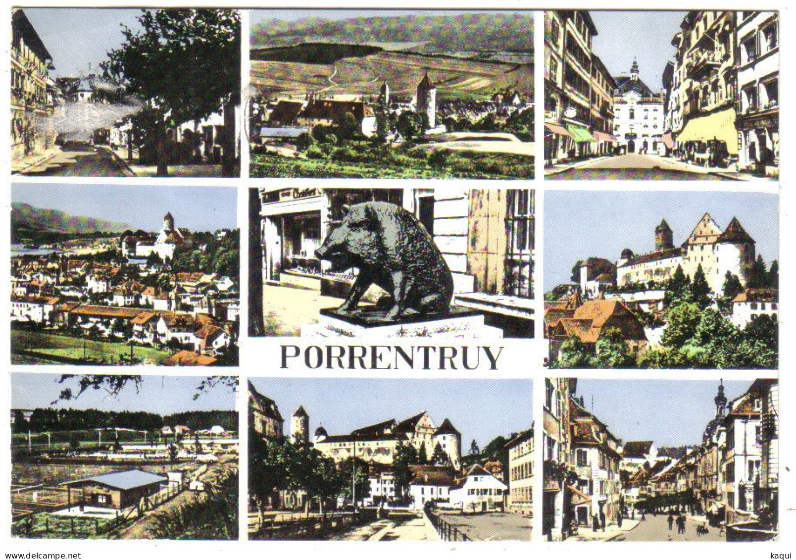 SUISSE - PORRENTRUY En 9 Vues - Editions Perrochet - N° B. 624 - Porrentruy