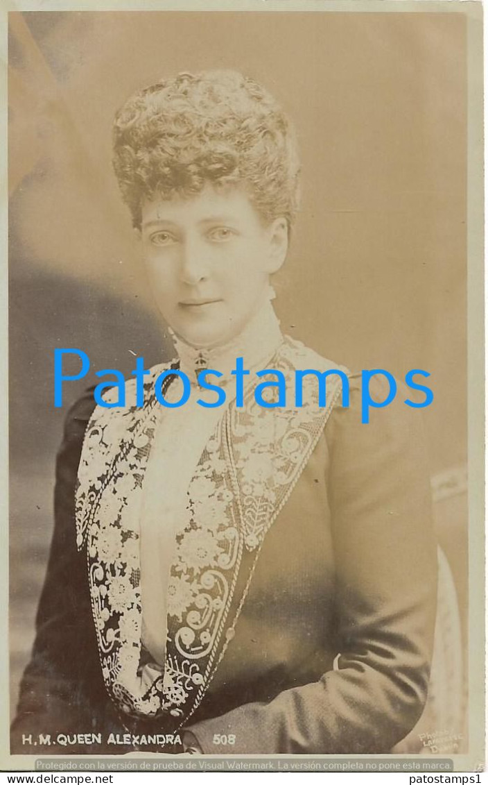 228919 ROYALTY QUEEN ALEXANDRA OF UK POSTAL POSTCARD - Royal Families