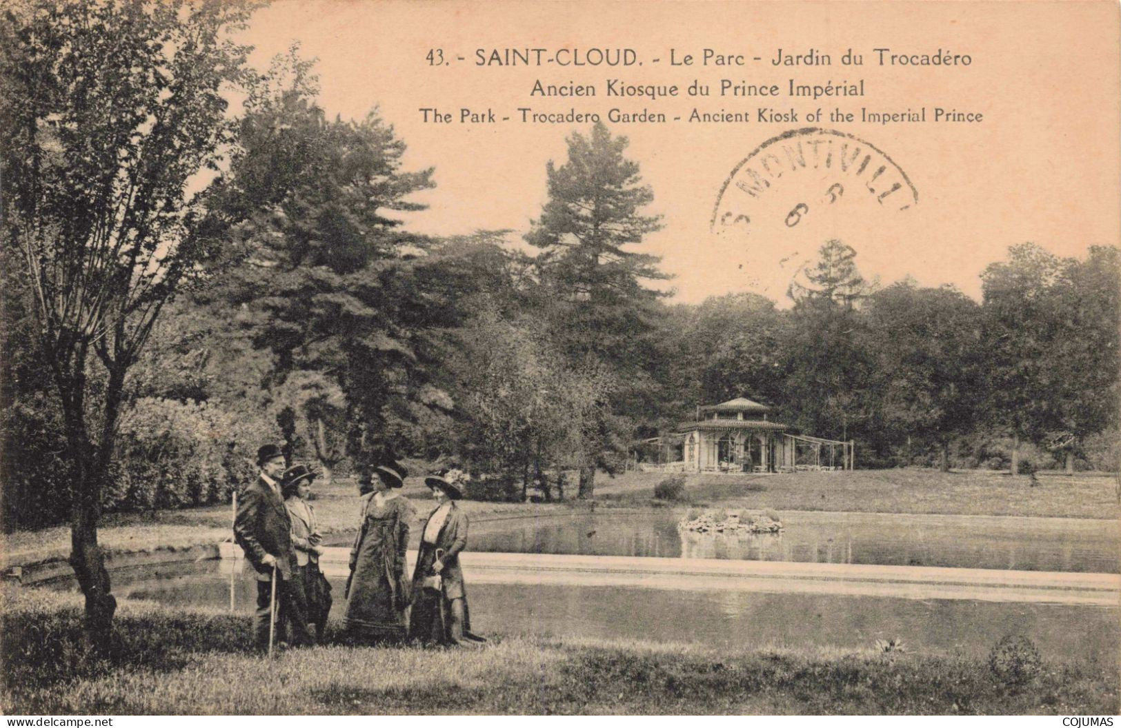 92 - SAINT CLOUD _S28859_ Le Parc Jardin Du Trocadéro Ancien Kiosque Du Prince Impérial - Saint Cloud