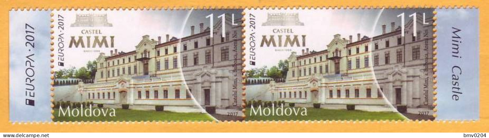 2017 Moldova Moldavie Moldau  Europa - Cept  Castle. Mimi. Bulboaca 2v Mint - 2017
