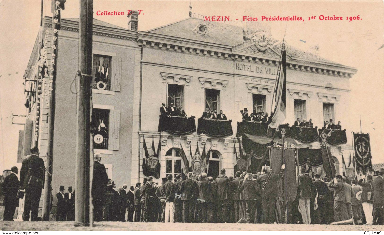 47 - MEZIN _S28862_ Fêtes Présidentielles 1er Octobre 1906 - Sonstige & Ohne Zuordnung