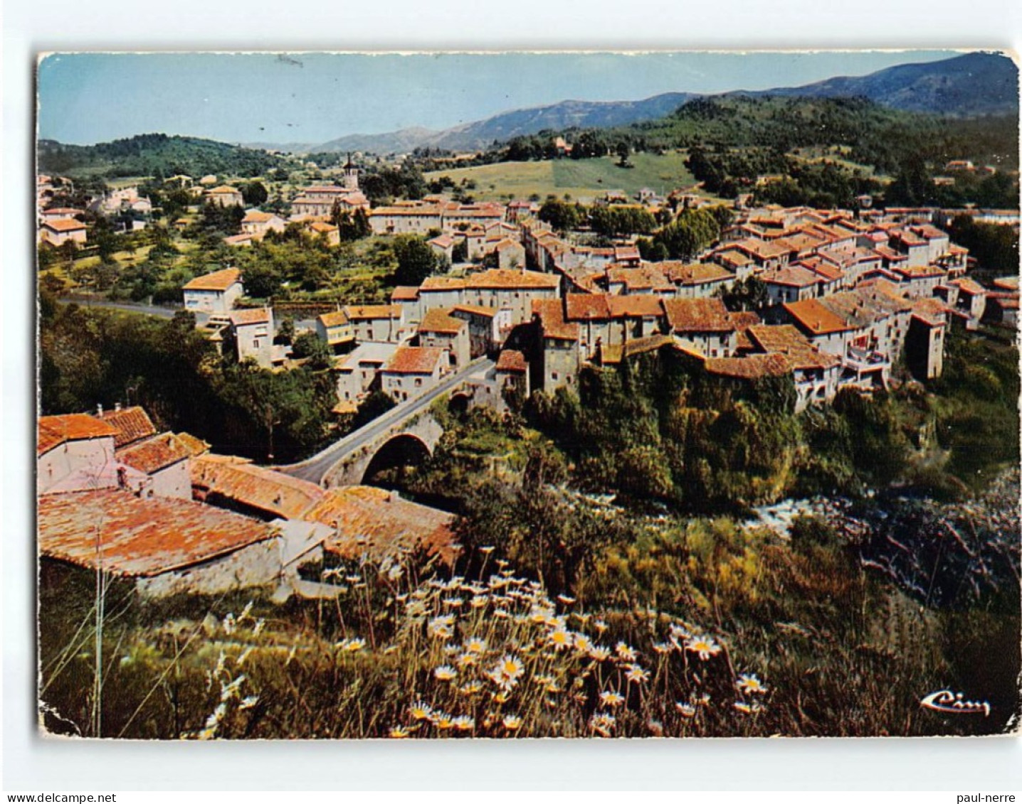 JAUJAC : Vue Générale Et Pont Sur Le Lignon - état - Other & Unclassified