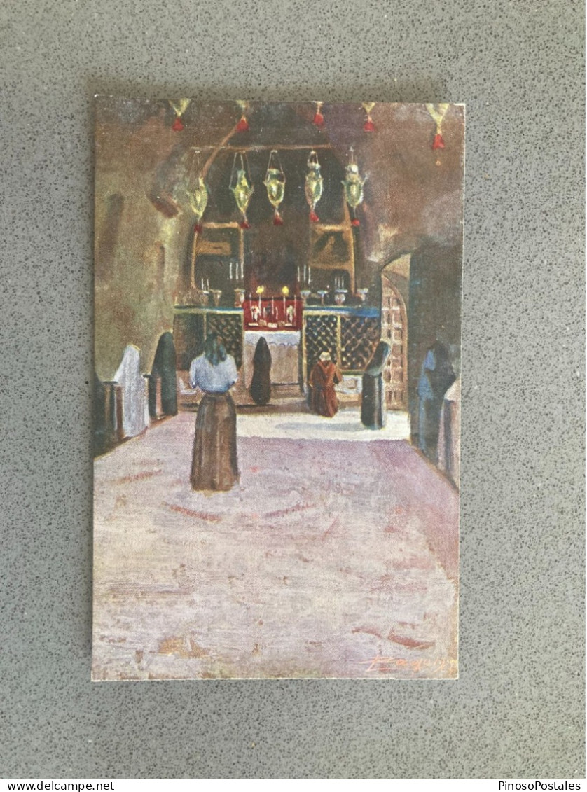 Luigi Zago - Assisi San Maria Degli Angeli - Interno Della Porziuncola Postale Postcard - Otros & Sin Clasificación