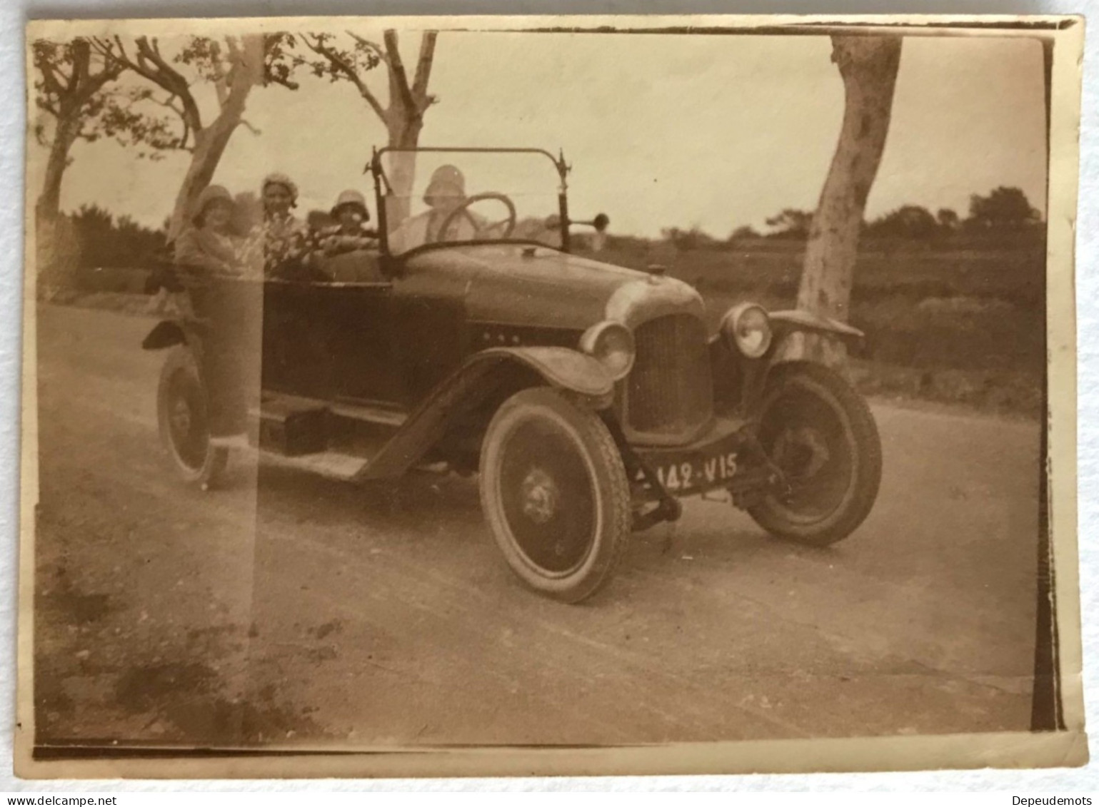 Photo Ancienne - Snapshot - Voiture Automobile CITROËN B2 - Tacot - Aix Route Des Alpes - 1930 - Automobile