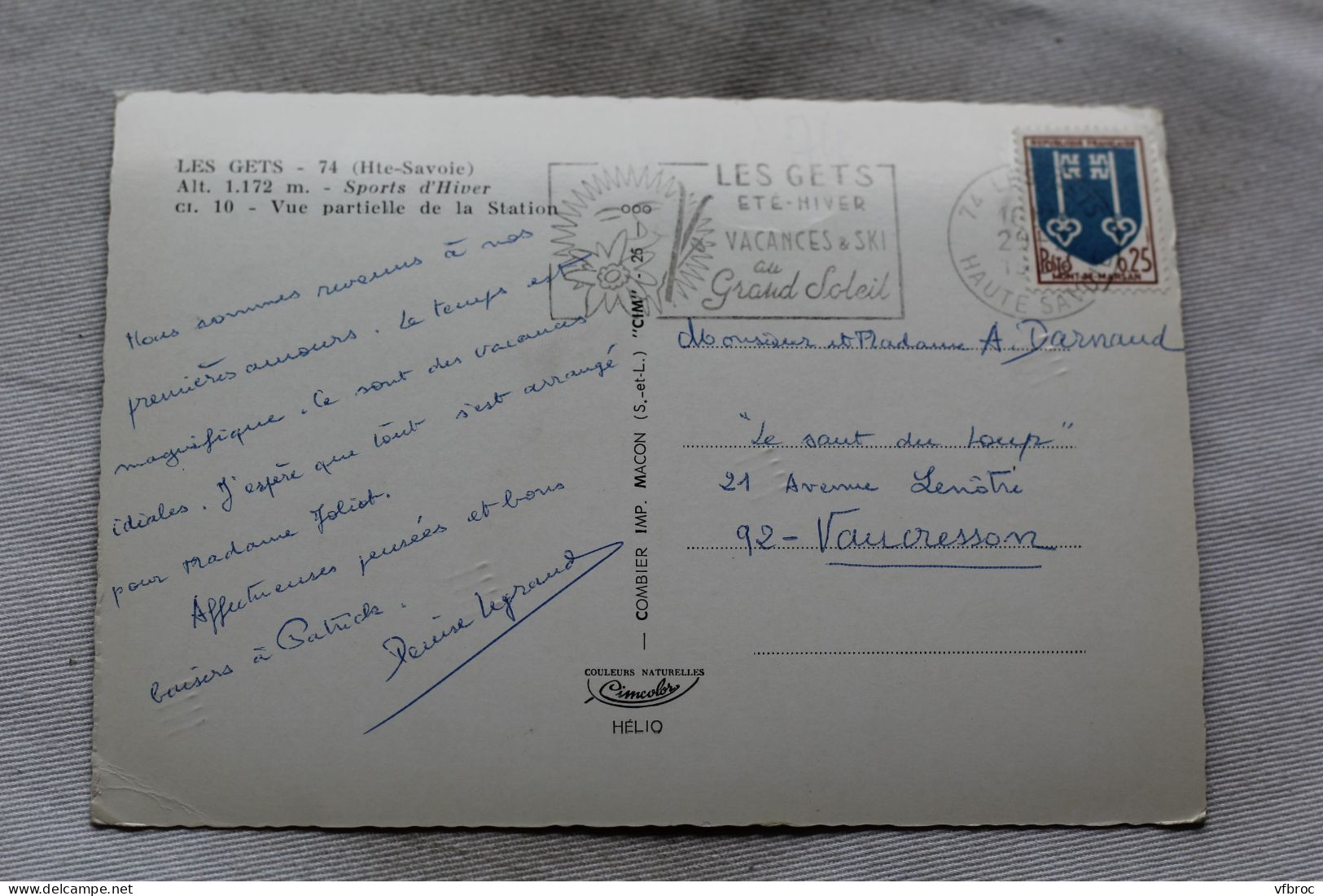 N789, Cpm, Les Gets, Vue Partielle De La Station, Haute Savoie 74 - Les Gets