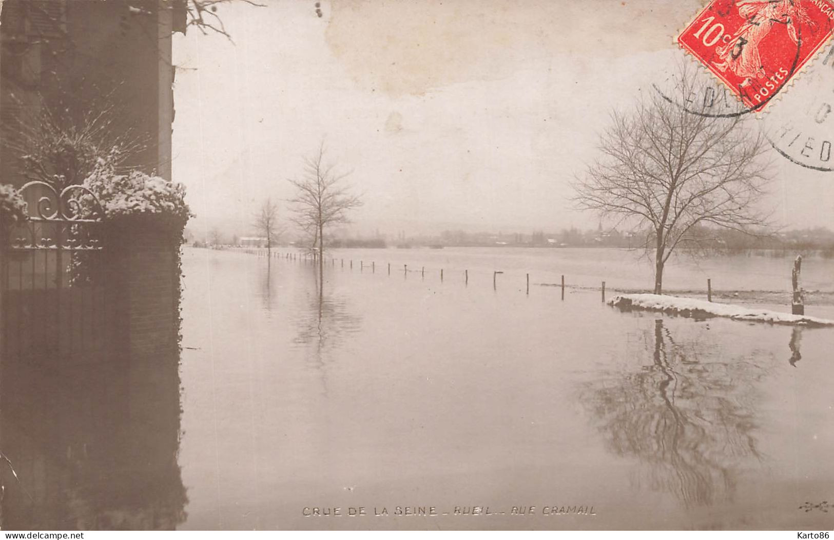 Rueil * Carte Photo * Crue De La Seine * Rue Cramail * Inondation - Rueil Malmaison