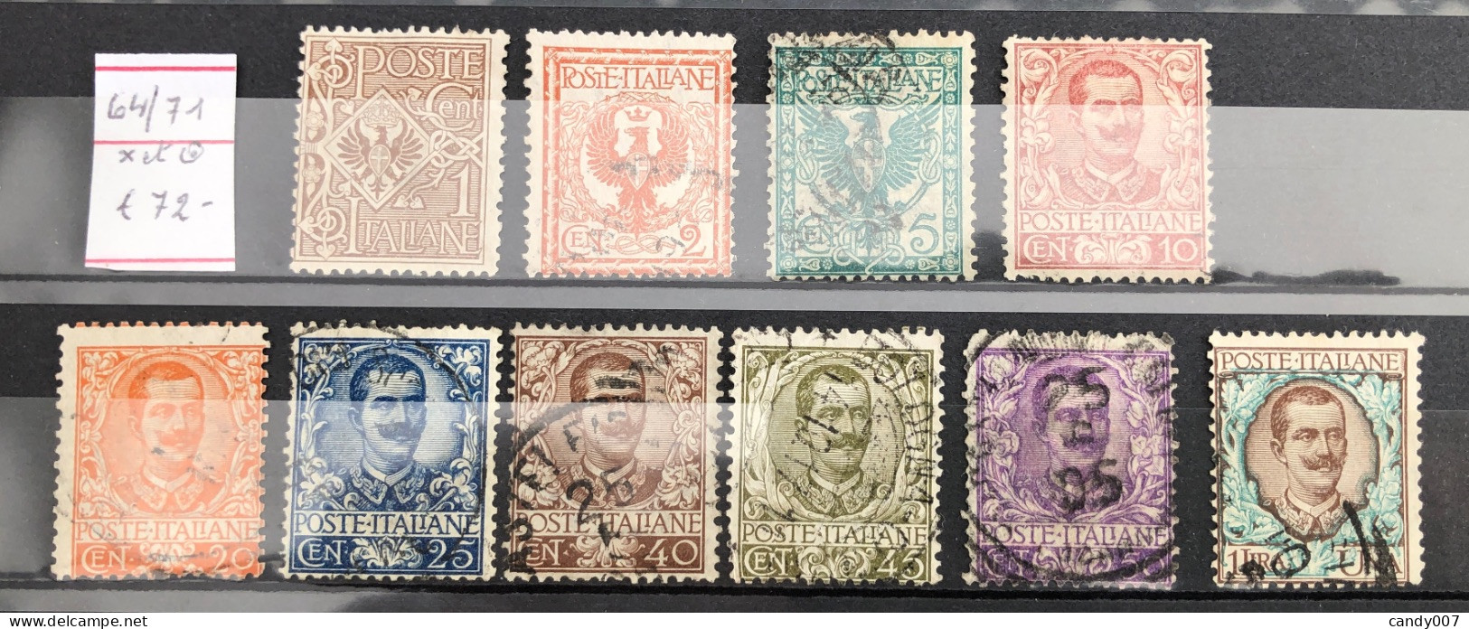 Italie Timbres  N°64/71 Neuf* - Used