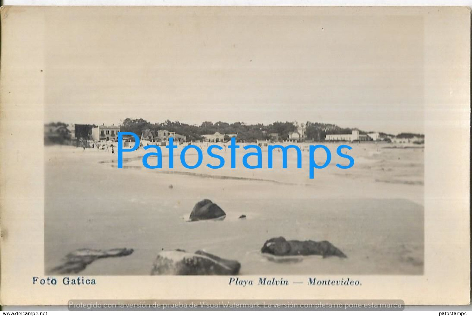 228926 URUGUAY MONTEVIDEO BEACH PLAYA MALVIN POSTAL POSTCARD - Uruguay