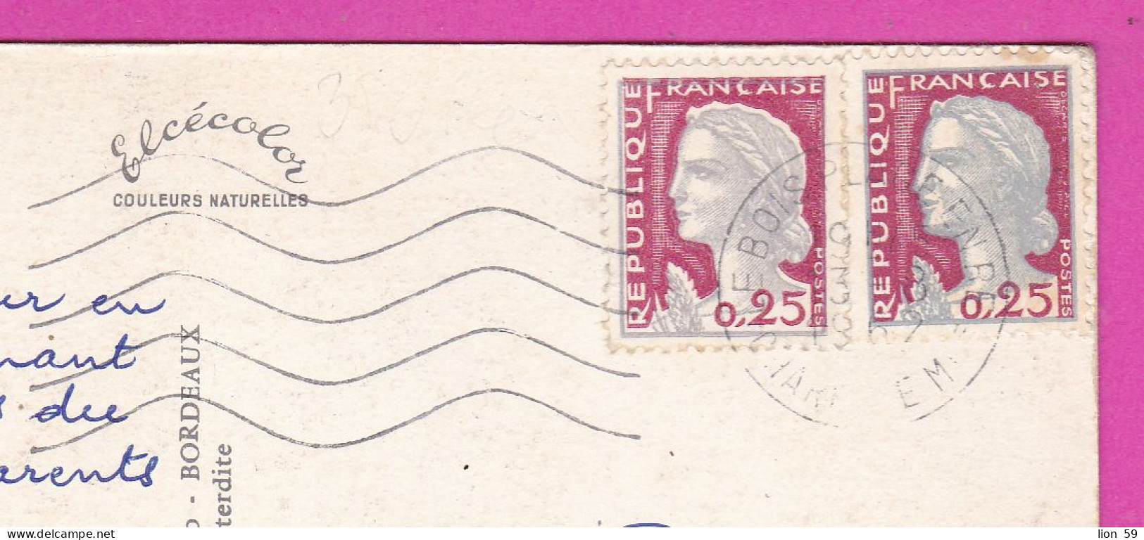 294110 / France  Île De Ré (Char.-Marit.) Flotte -Port PC 1962 Le Bois Plage En Ré USED 0.25+25 Fr. Marianne De Decaris - Briefe U. Dokumente