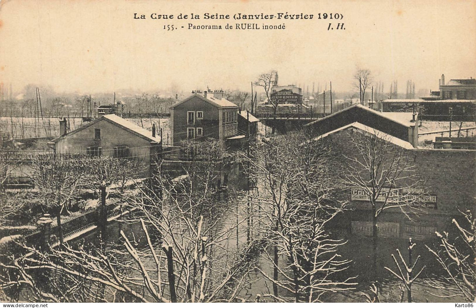 Rueil * Panorama De La Ville * La Crue De La Seine , Janvier Février 1910 * Inondations - Rueil Malmaison